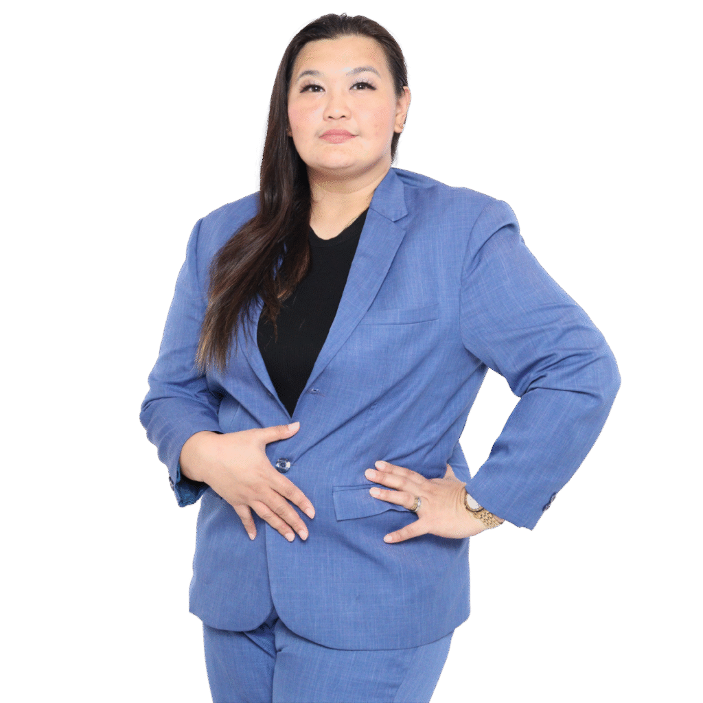 Marneille Castro Fabros in Blue sut