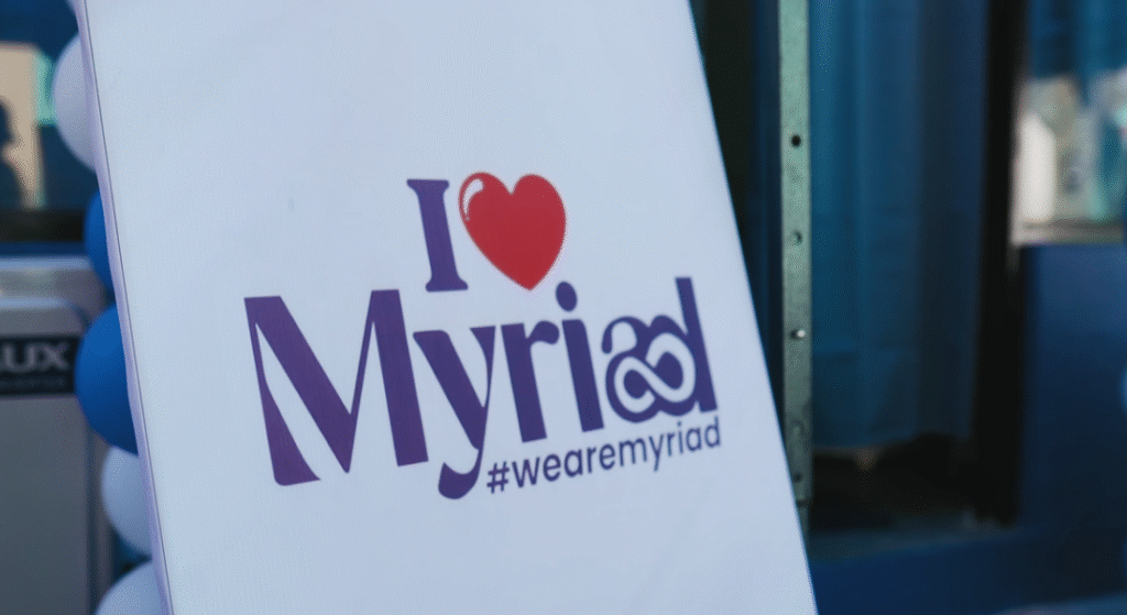 I LOVE MYRIAD POSTER
