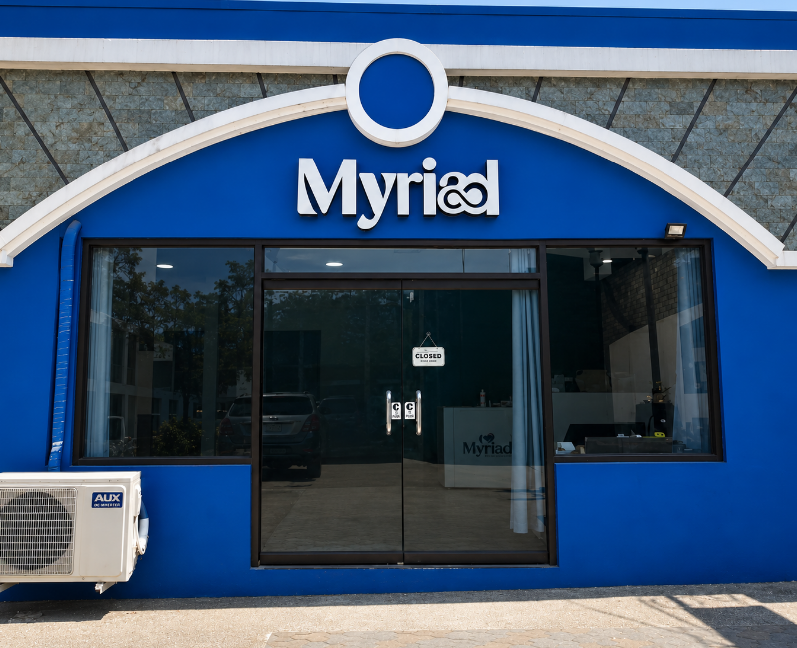 Myriad Skincare storefront in Mabalacat, Pampanga