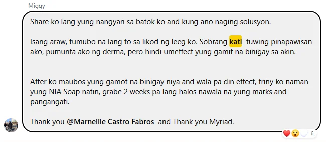 Myriad customer testimonial
